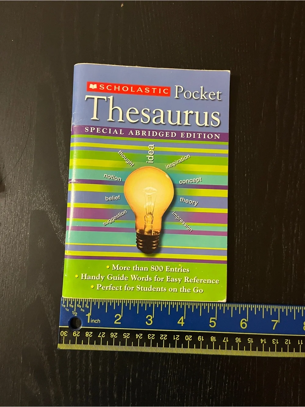 Scholastic Pocket Thesaurus Special Abridged Edition Paperback Book